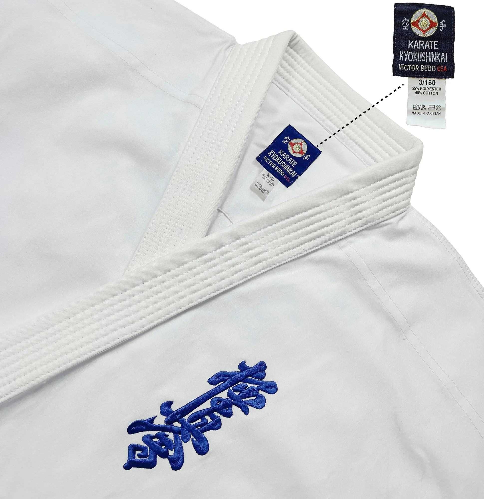 08-oz KYOKUSHIN KARATE UNIFORM WHITE KIDS GI & ADULT