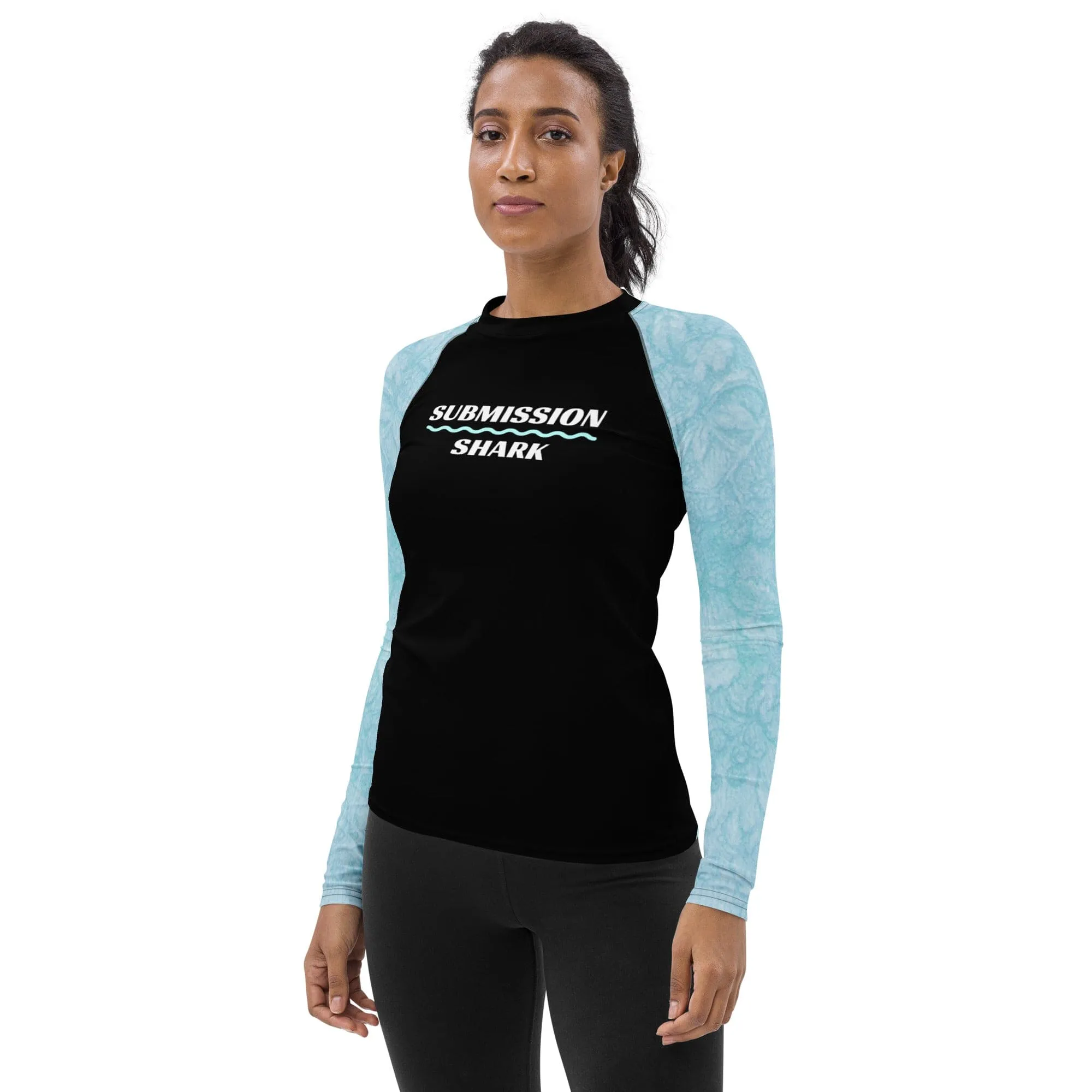 Baby Blue Beauty ~ Women's Rash Guard