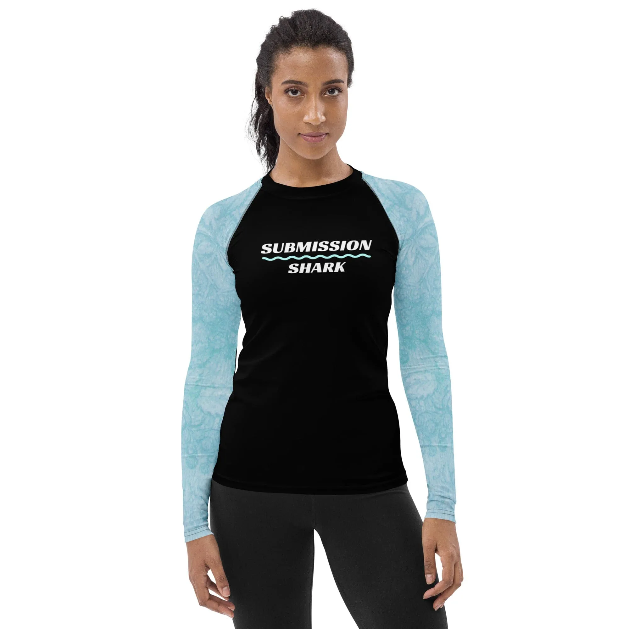 Baby Blue Beauty ~ Women's Rash Guard