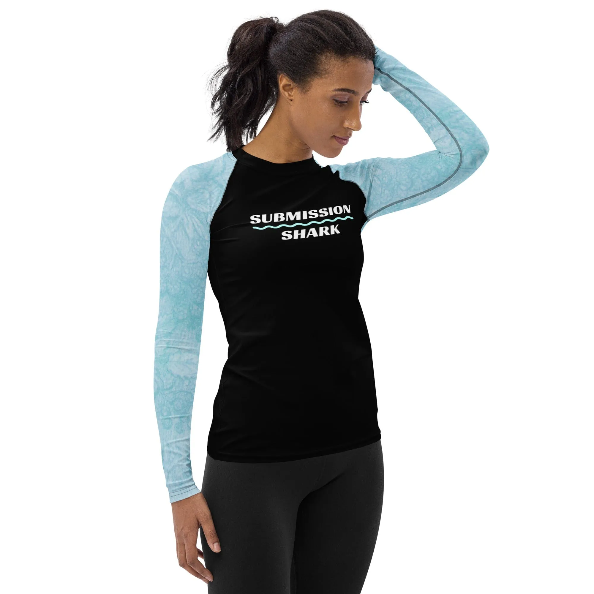 Baby Blue Beauty ~ Women's Rash Guard