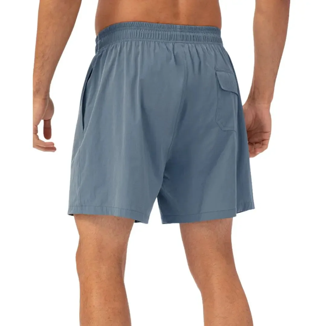 Black easy care material padel shorts for men