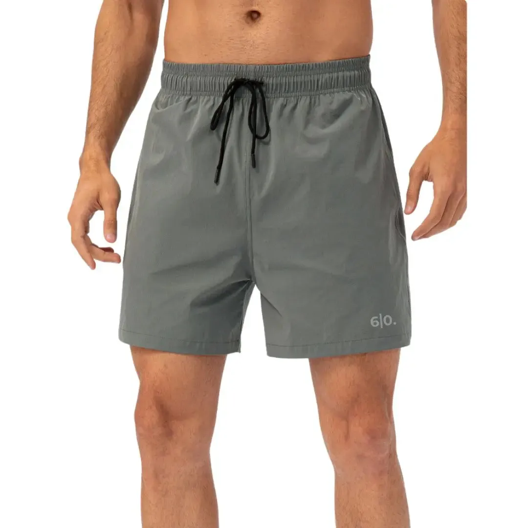 Black easy care material padel shorts for men