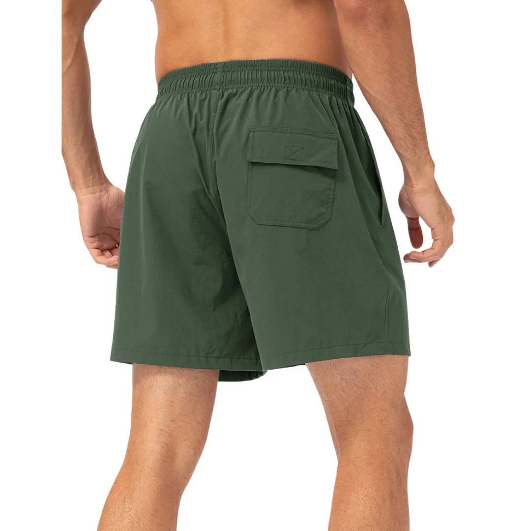Black easy care material padel shorts for men