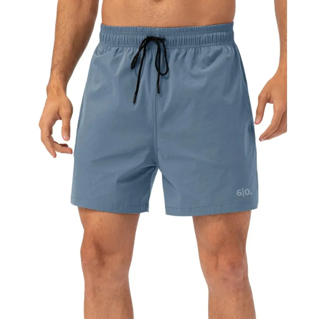 Black easy care material padel shorts for men