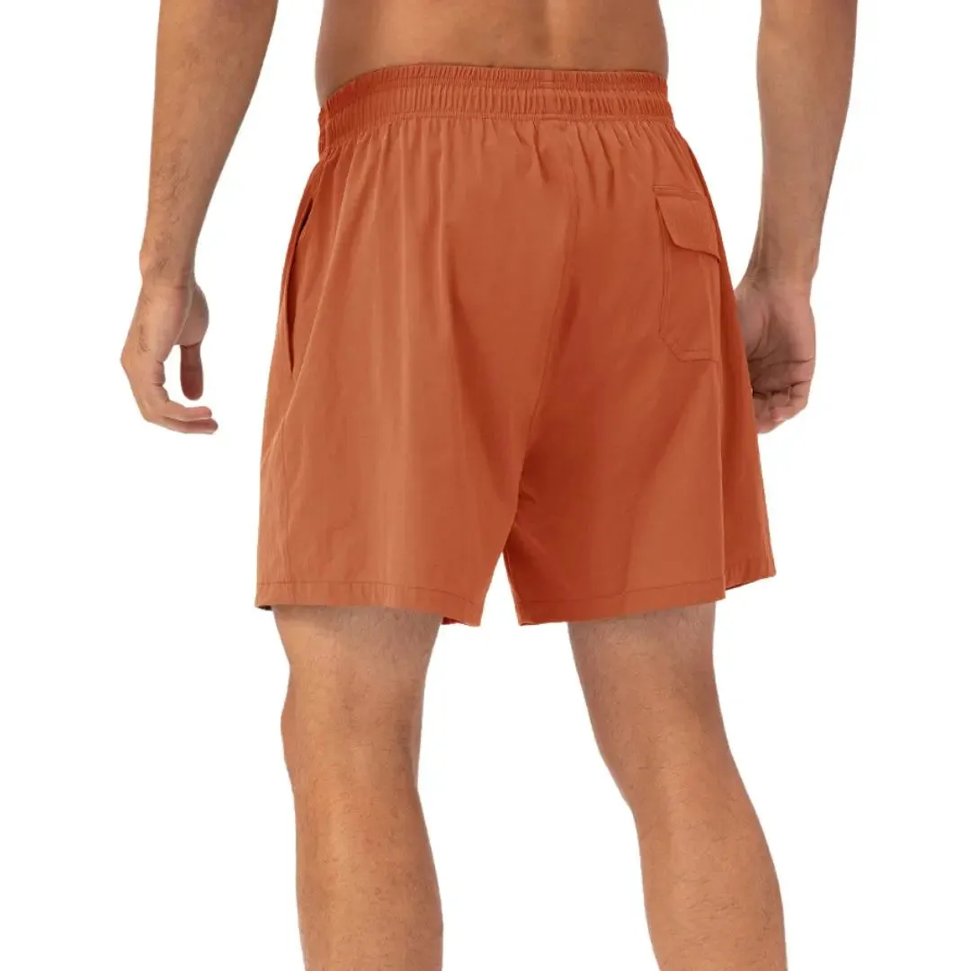 Black easy care material padel shorts for men