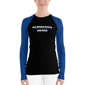 Blue SS Premium Standard ~ Women's Rash Guard