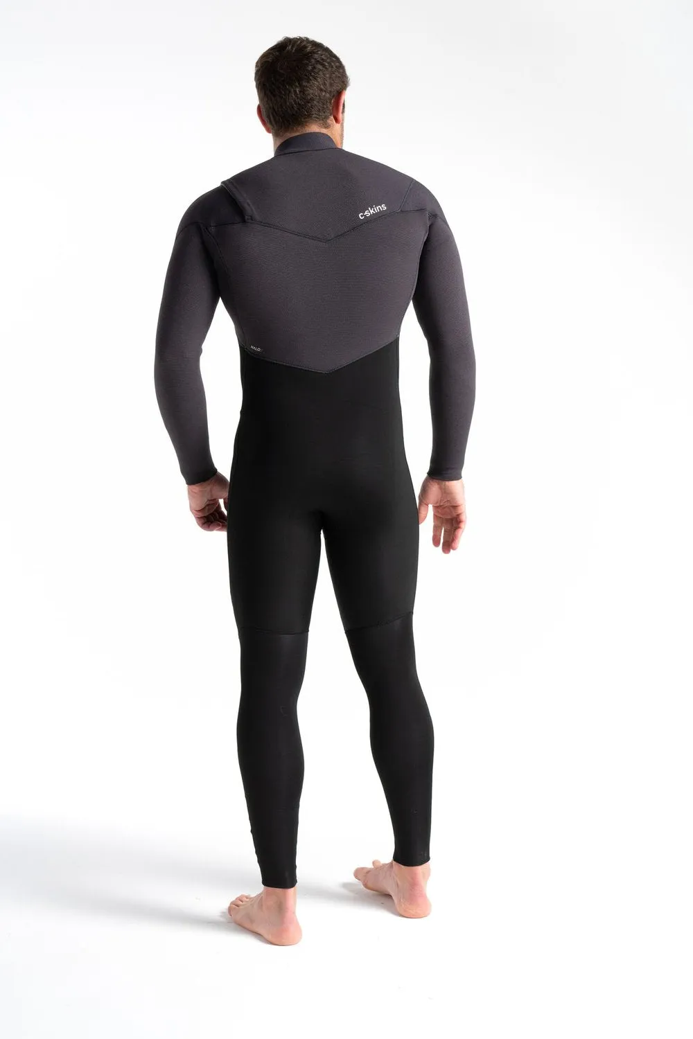 C-Skins Rewired 4/3mm Chest Zip Wetsuit - Black/Meteor/Lime