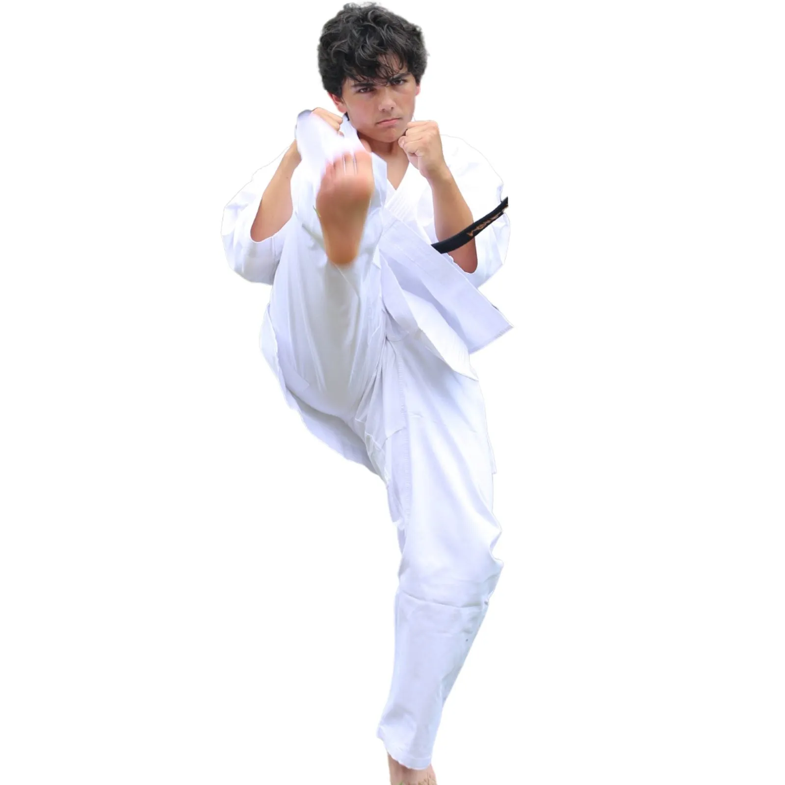 CANVAS KARATE UNIFORM BLEACHED 100% COTTON -14-OZ