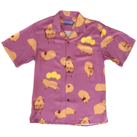 Capybara Crossing Aloha Shirt