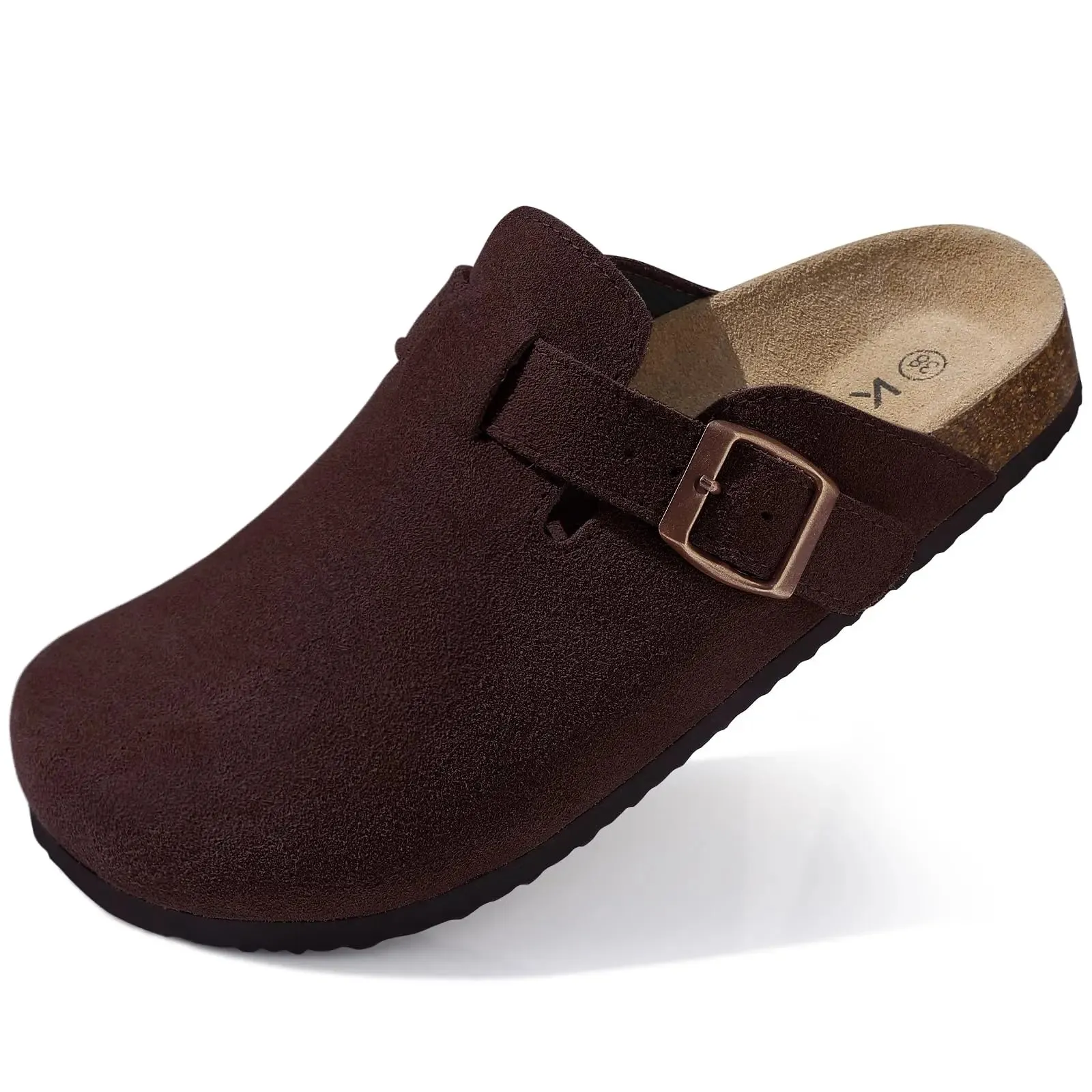 Comfort Suede and Cork Clogs