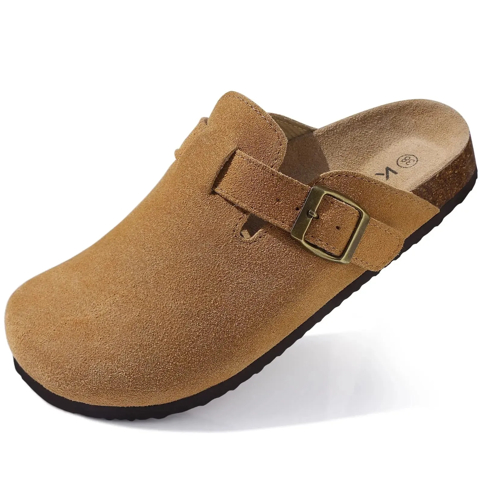 Comfort Suede and Cork Clogs