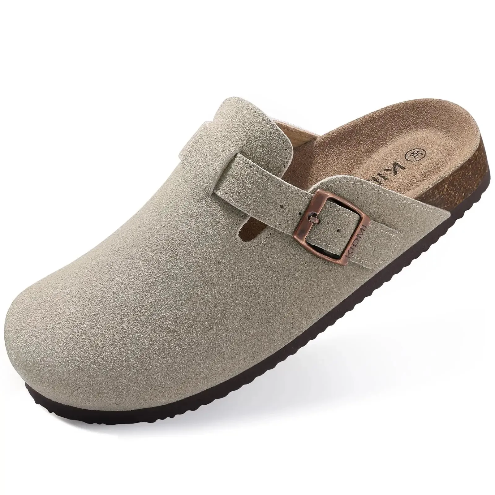 Comfort Suede and Cork Clogs