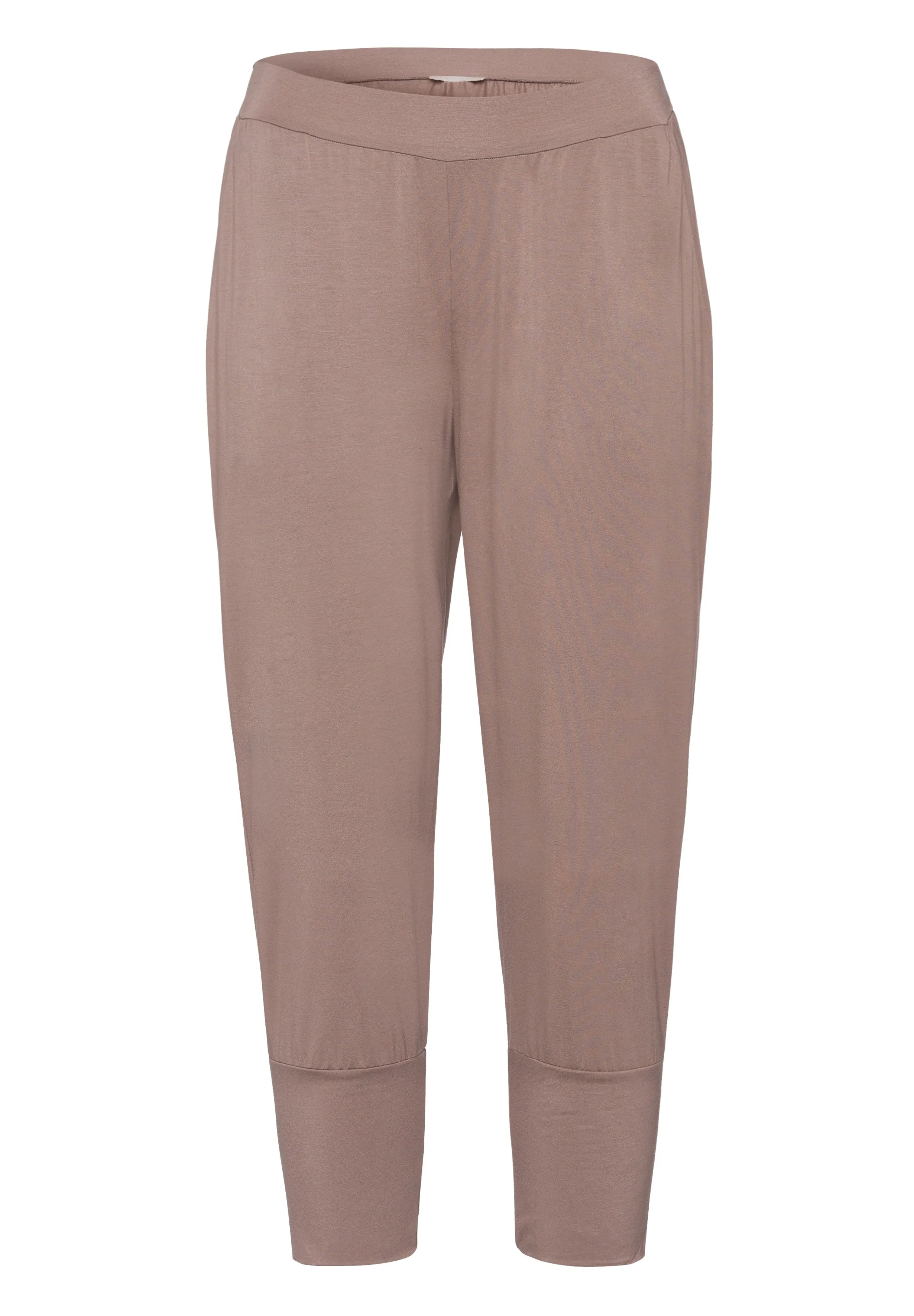 Hanro Yoga Pant Cropped Trousers in Taupe Grey