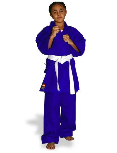 KI Heavyweight Traditional Cut Karate Gi - Wht, Blk, Red or Blue