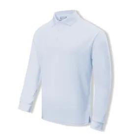 Kids Sun Smart Long Sleeve Polo - White