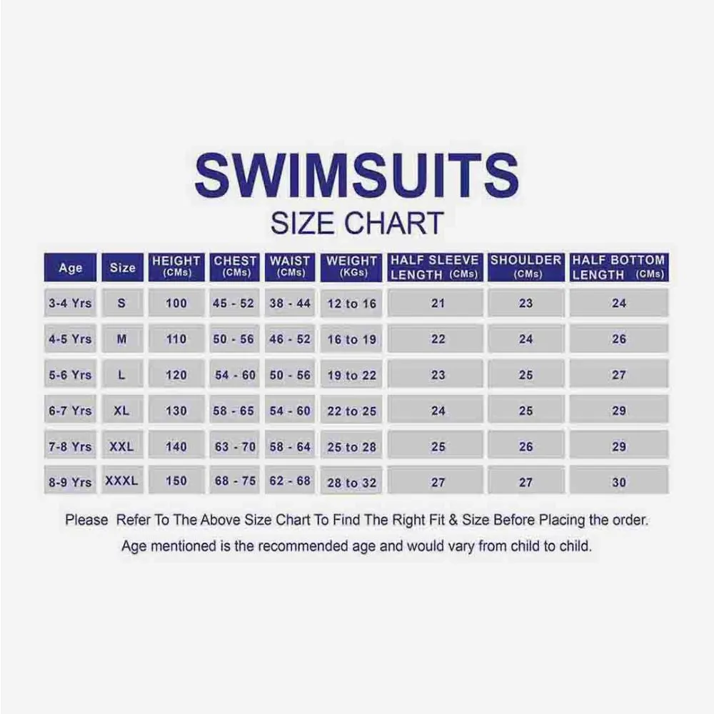 Little Surprise Box Full Sleeves Knee Length Multi Geometric Print Kids Swimwear UP50  