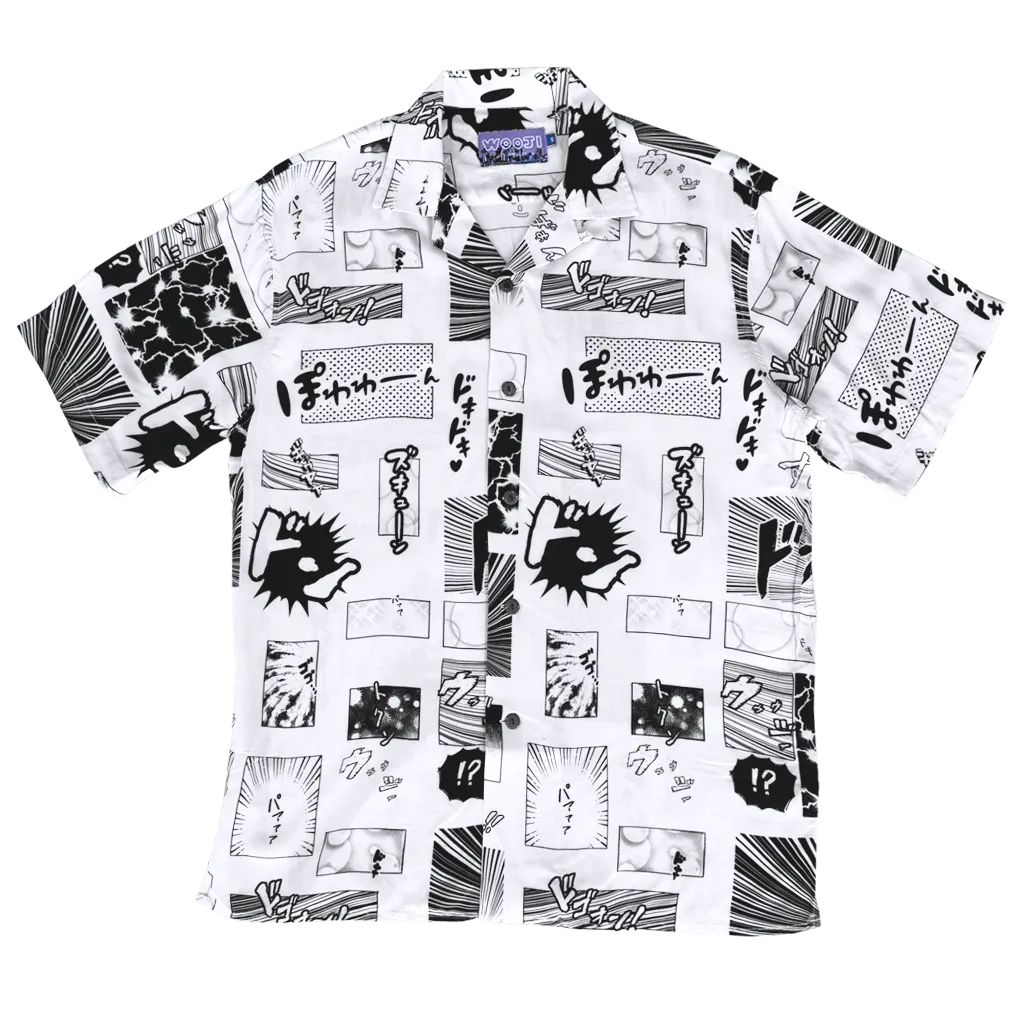 Manga Panel Aloha Shirt