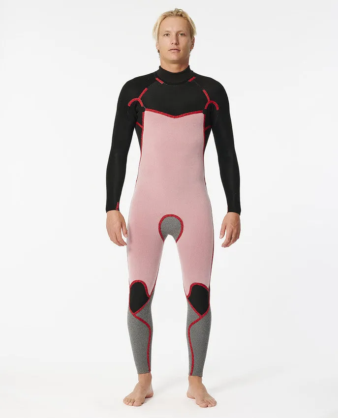 MEN'S DAWN PATROL 5/3MM GB BACK ZIP STEAMER - BLACK