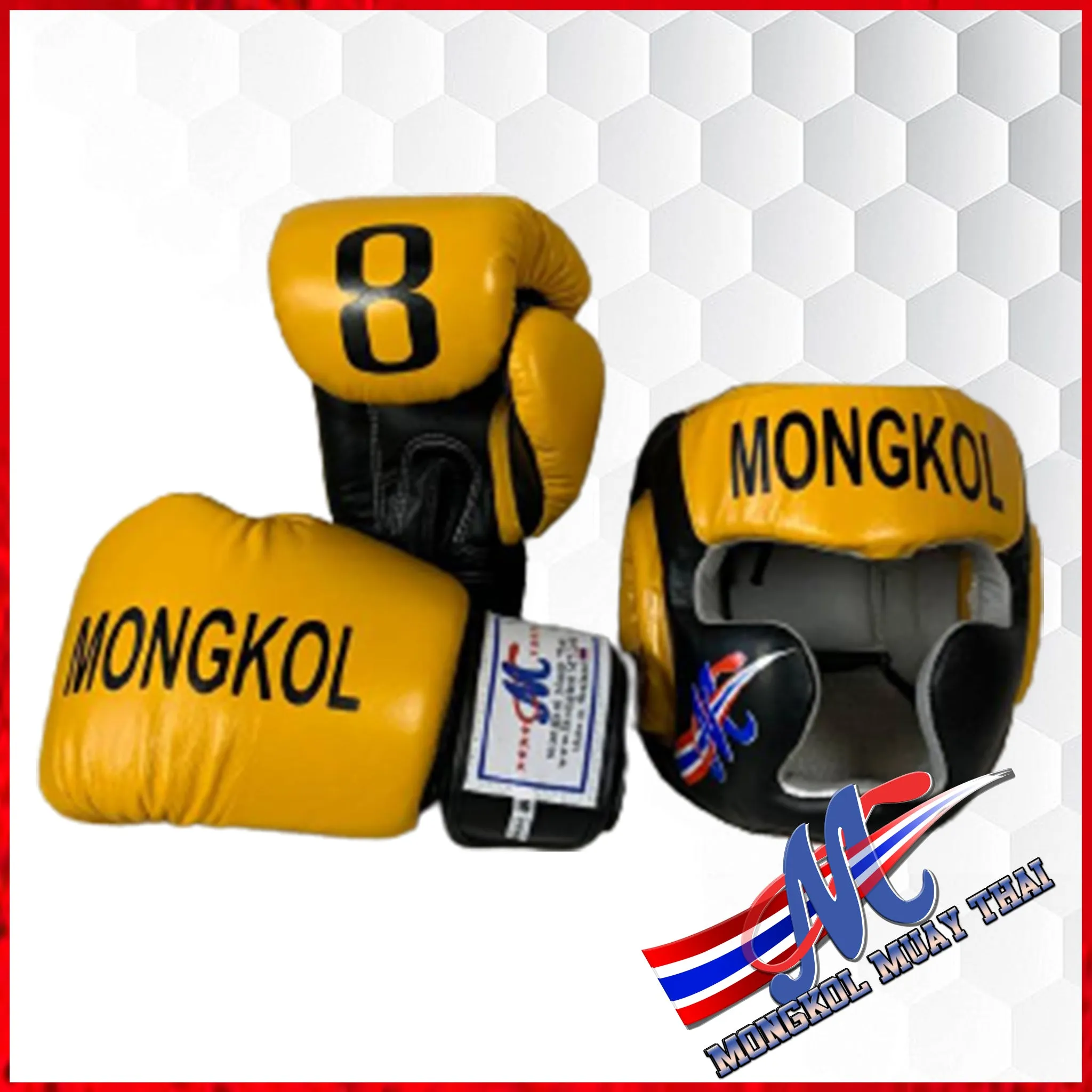 Mongkol Headgear Yellow/Black