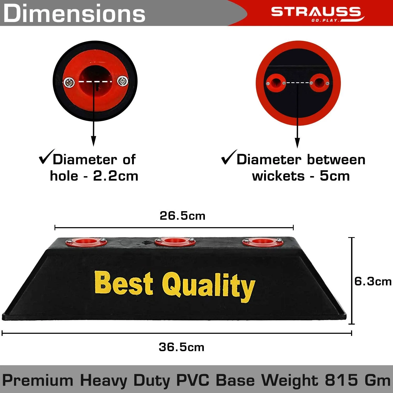 Strauss PVC Cricket Stumps Stand